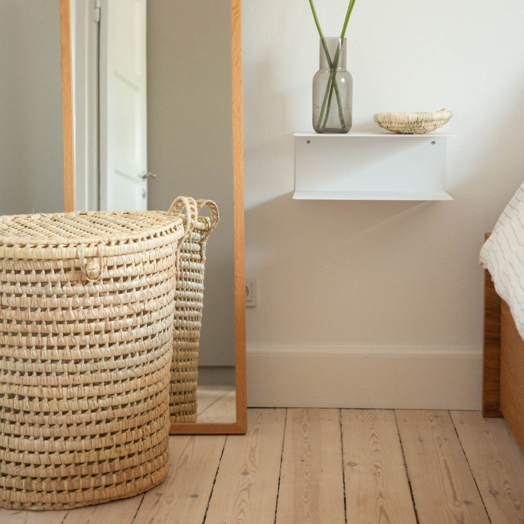 Håndflettet vasketøjskurv