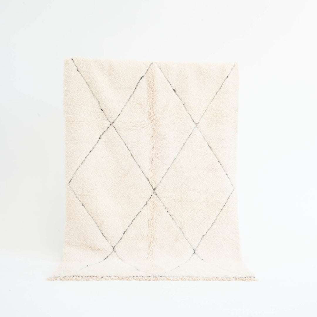 Marokkansk tæppe - håndvævet tæppe i uld - Fatima tæppet