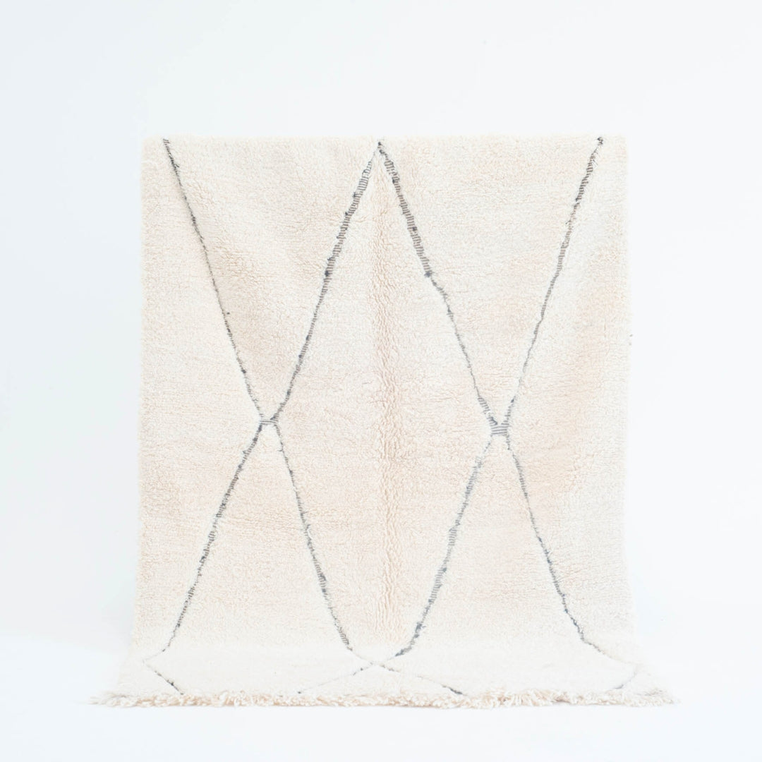 Marokkansk tæppe - håndvævet tæppe i uld - Laila tæppet