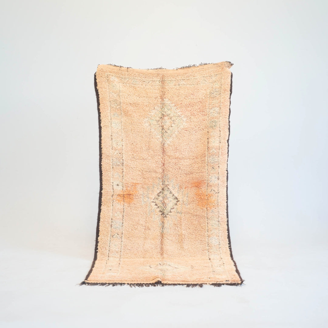 Marokkansk vintage tæppe - håndvævet i uld - Elina tæppet