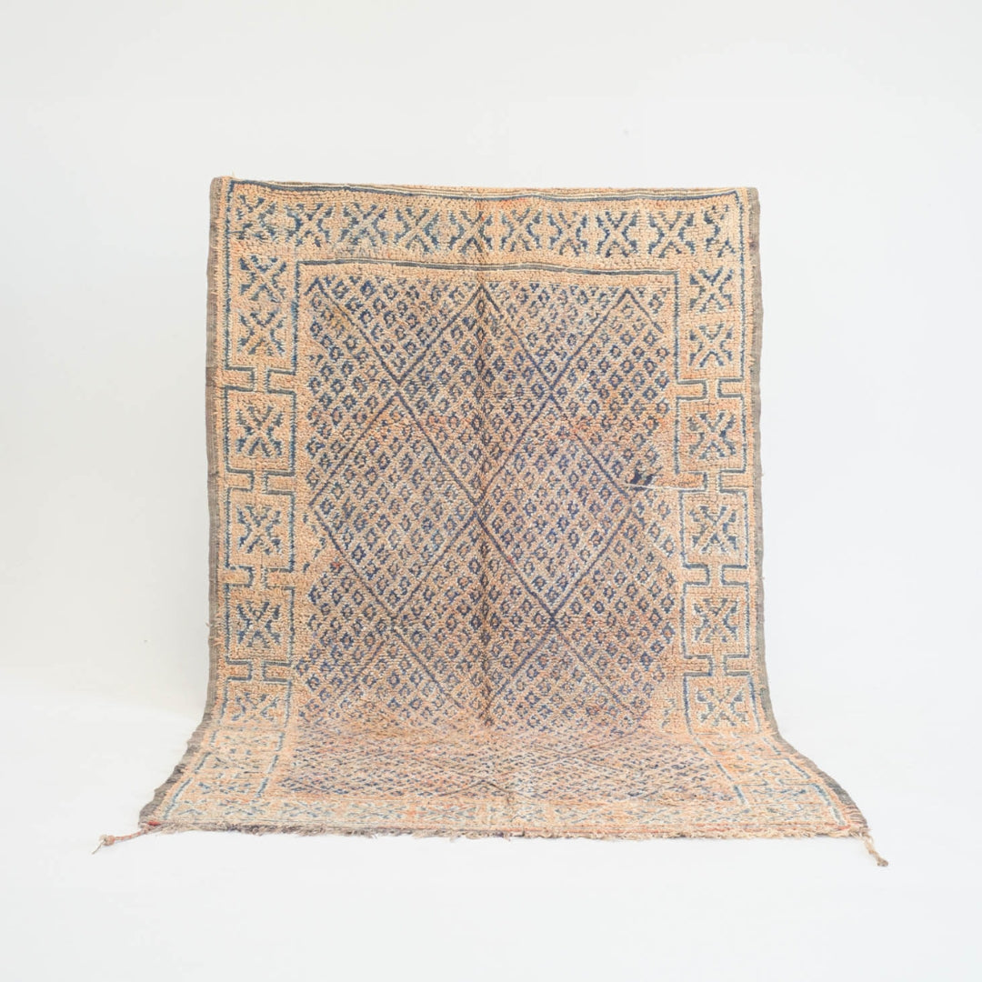 Marokkansk vintage tæppe - håndvævet i uld - Ghita tæppet