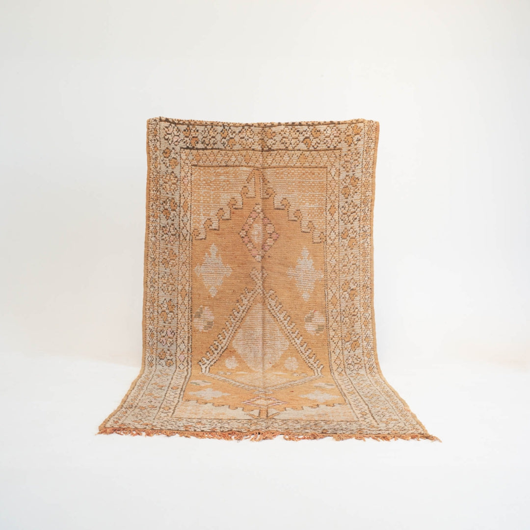 Marokkansk vintage tæppe - håndvævet i uld - Ghizlane tæppet