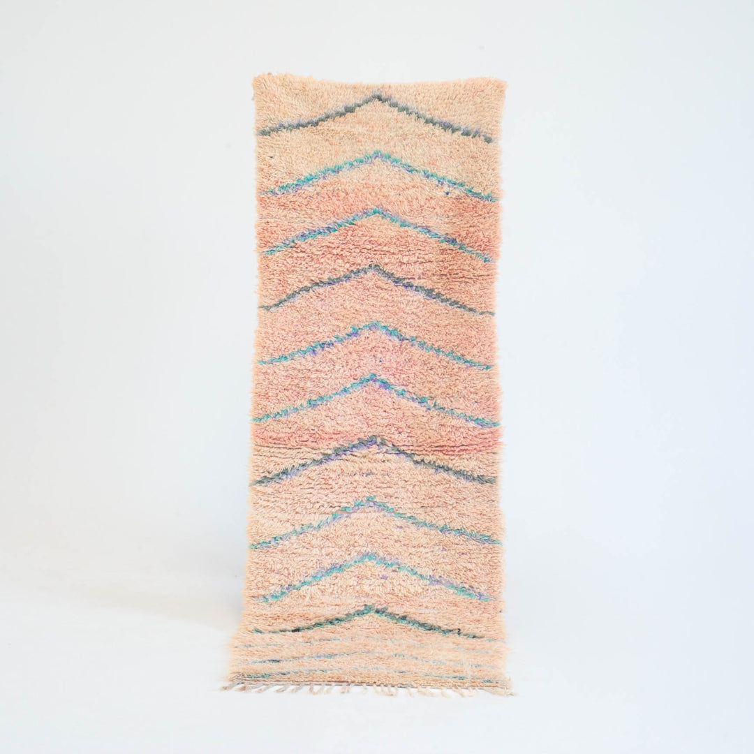 Marokkansk vintage tæppe - håndvævet i uld - Iilham tæppet