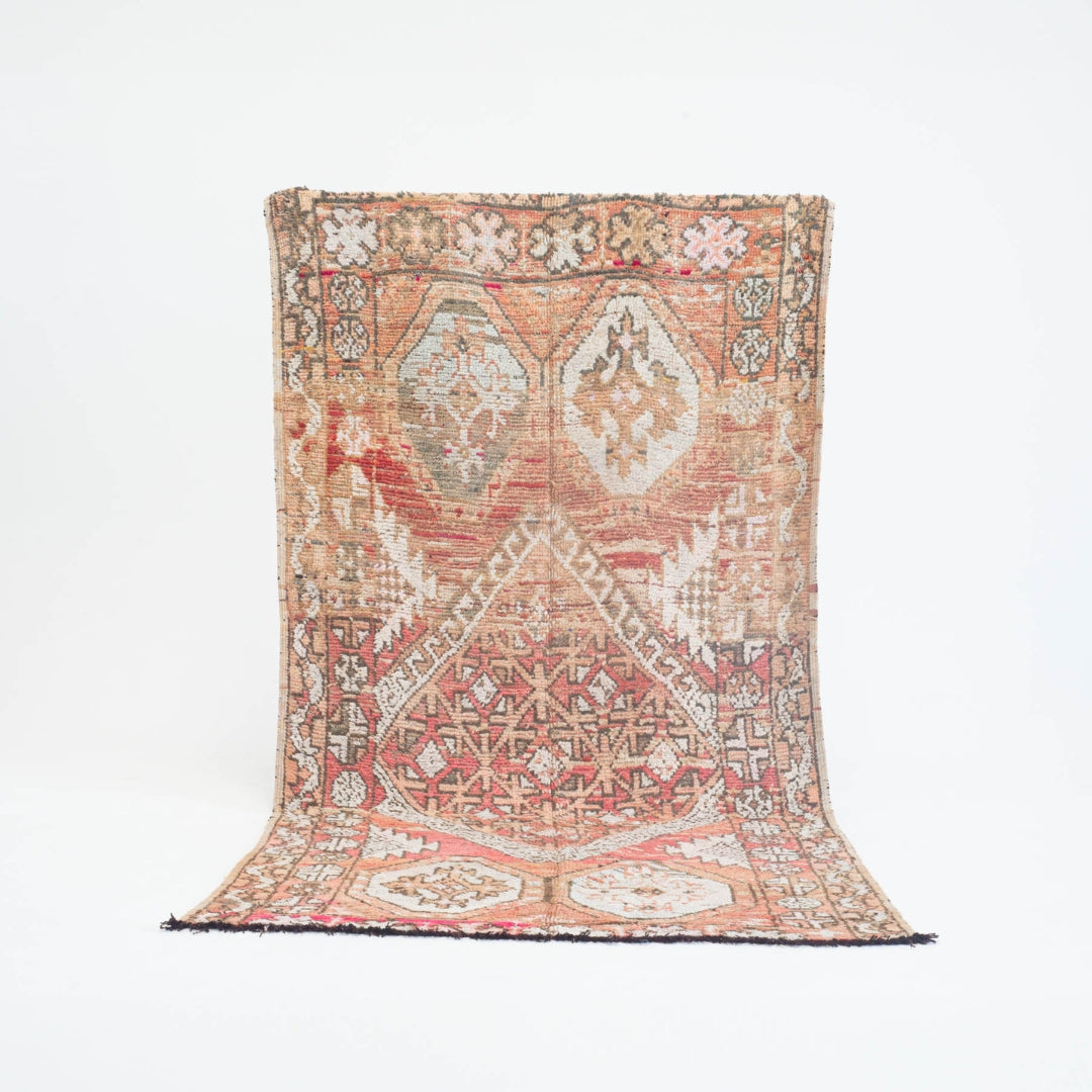 Marokkansk vintage tæppe - håndvævet i uld - Jannah tæppet