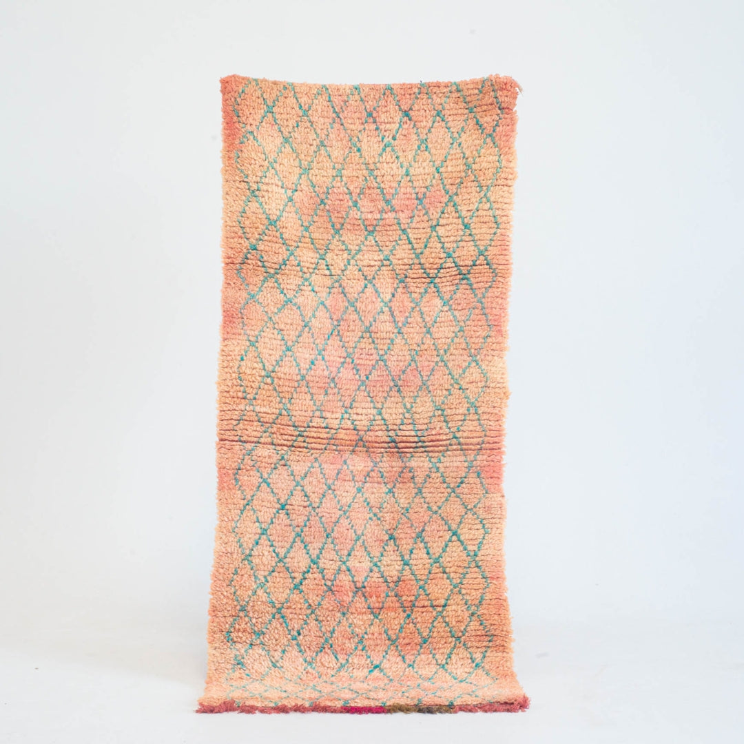 Marokkansk vintage tæppe - håndvævet i uld - Jasmin tæppet