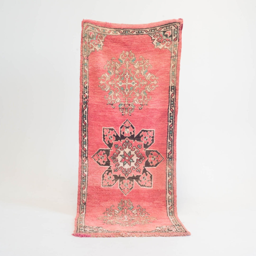 Marokkansk vintage tæppe - håndvævet i uld - Lamia tæppet