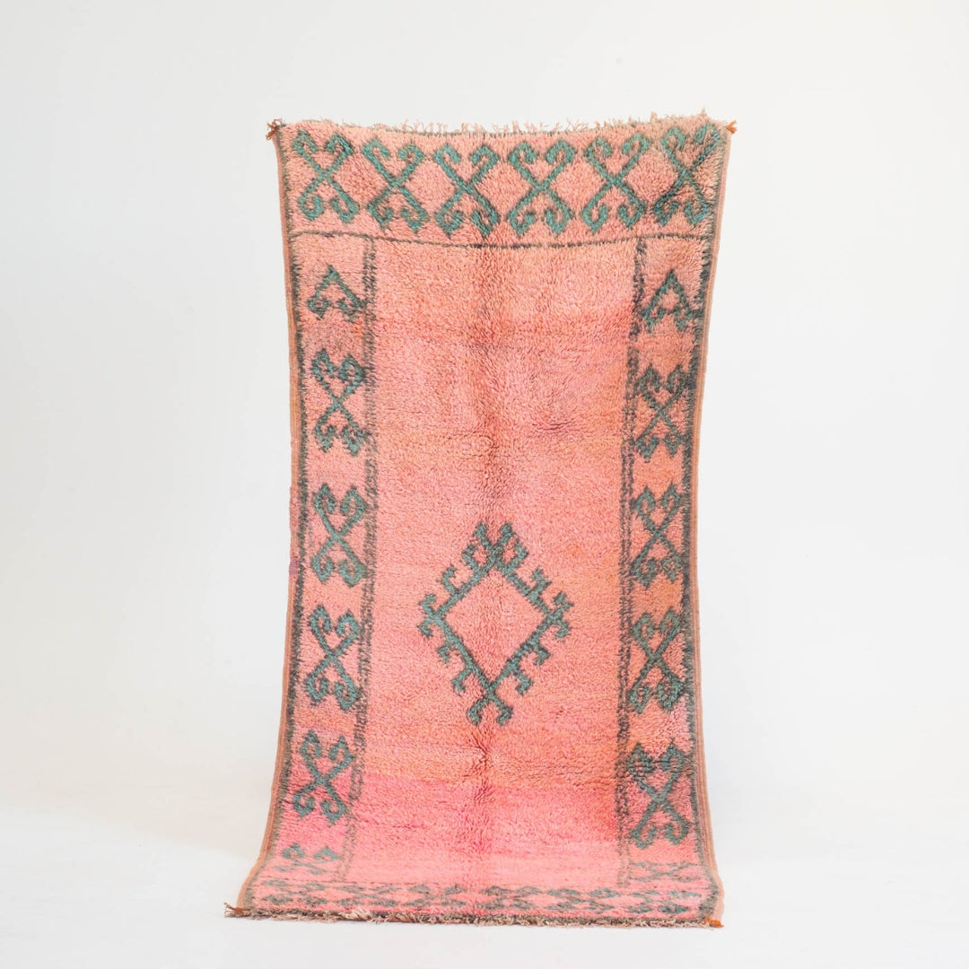 Marokkansk vintage tæppe - håndvævet i uld - Latifa tæppet