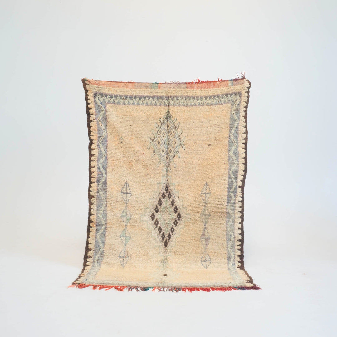 Marokkansk vintage tæppe - håndvævet i uld - Nadia tæppet