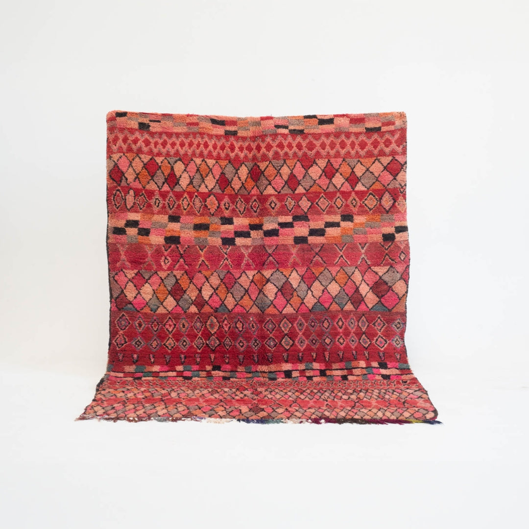 Marokkansk vintage tæppe - håndvævet i uld - Naima tæppet