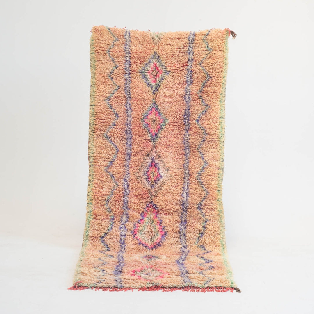 Marokkansk vintage tæppe - håndvævet i uld - Rima tæppet