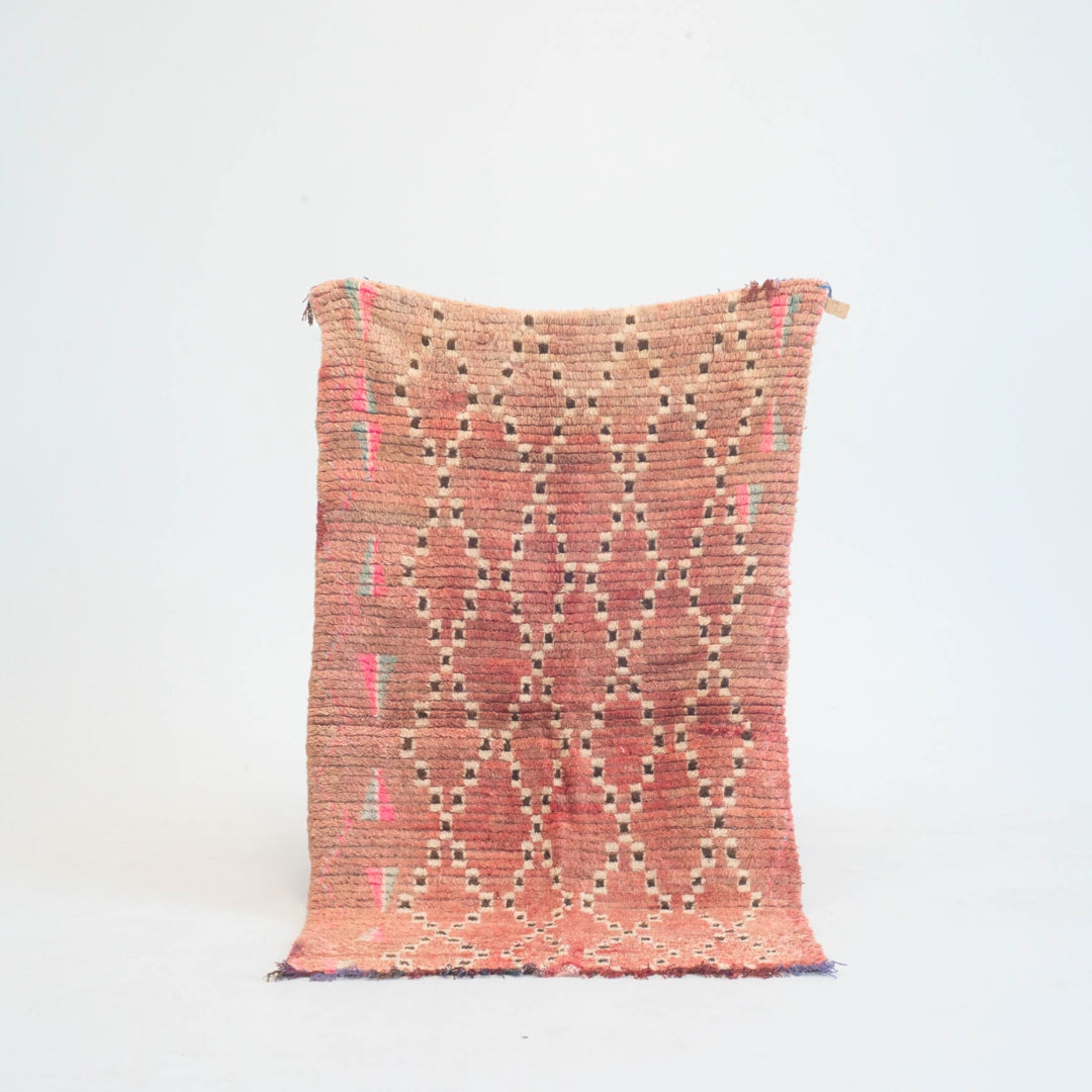 Marokkansk vintage tæppe - håndvævet i uld - Salma tæppet