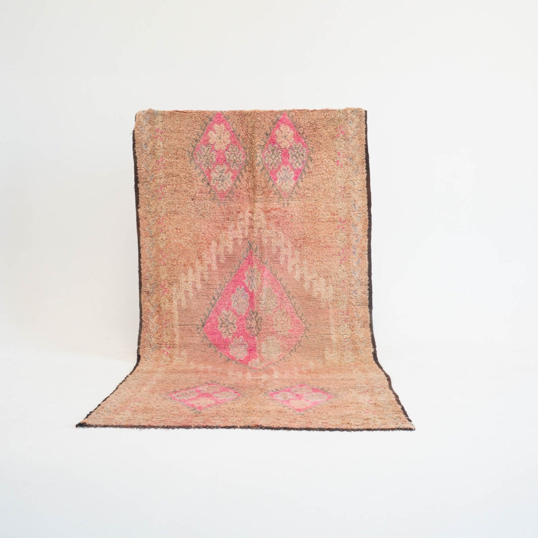 Marokkansk vintage tæppe - håndvævet i uld - Siham tæppet