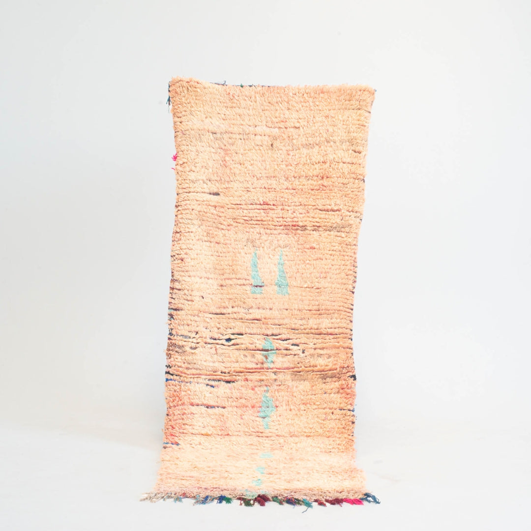 Marokkansk vintage tæppe - håndvævet i uld - Yousra tæppet