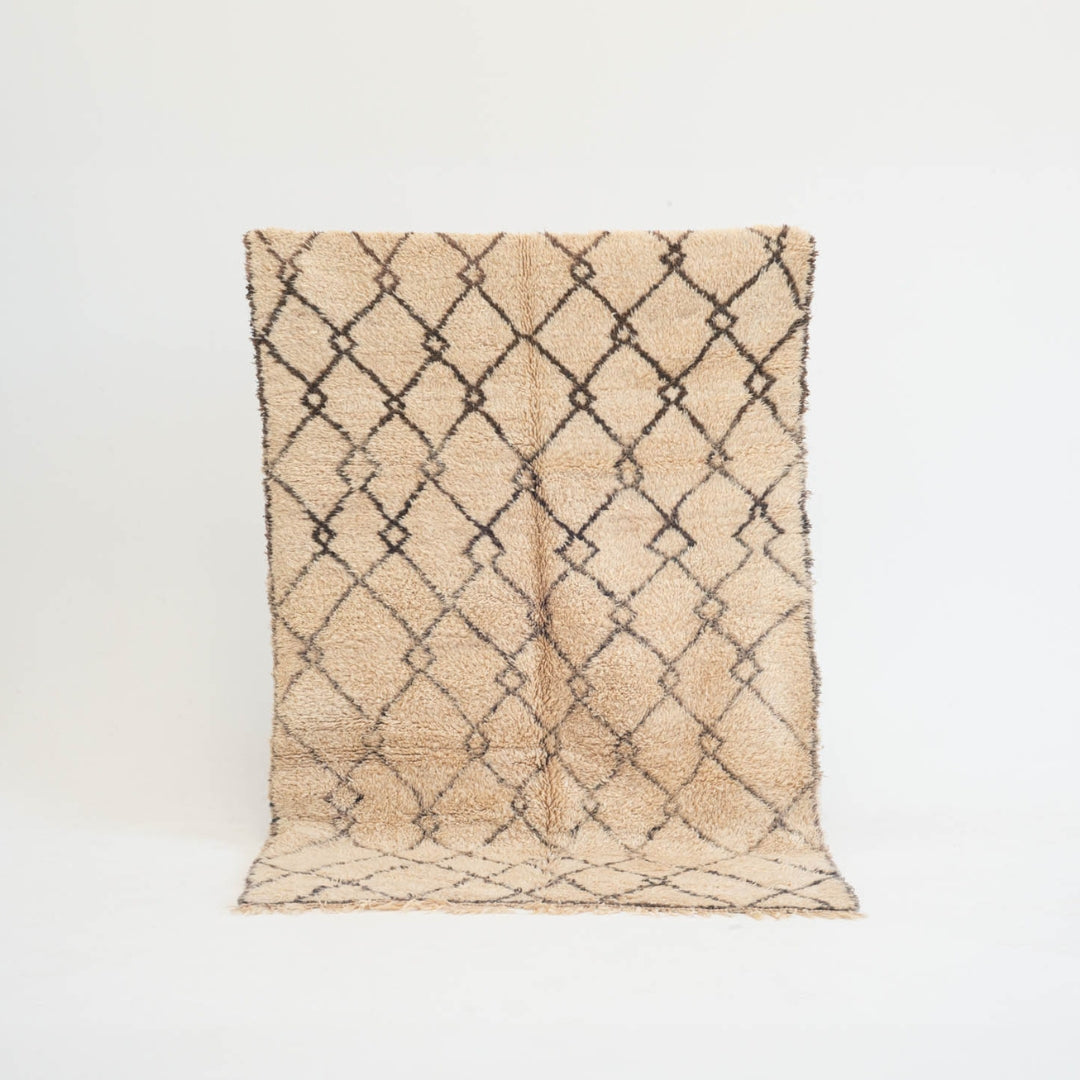 Marokkansk vintage tæppe - håndvævet i uld - Zainab tæppet