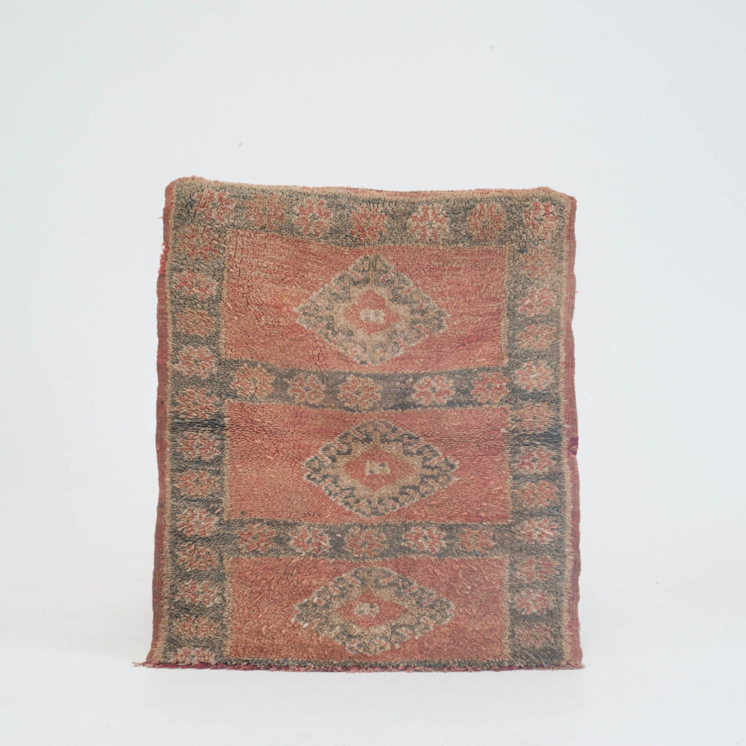 Marokkansk vintage tæppe - håndvævet i uld - Zina tæppet