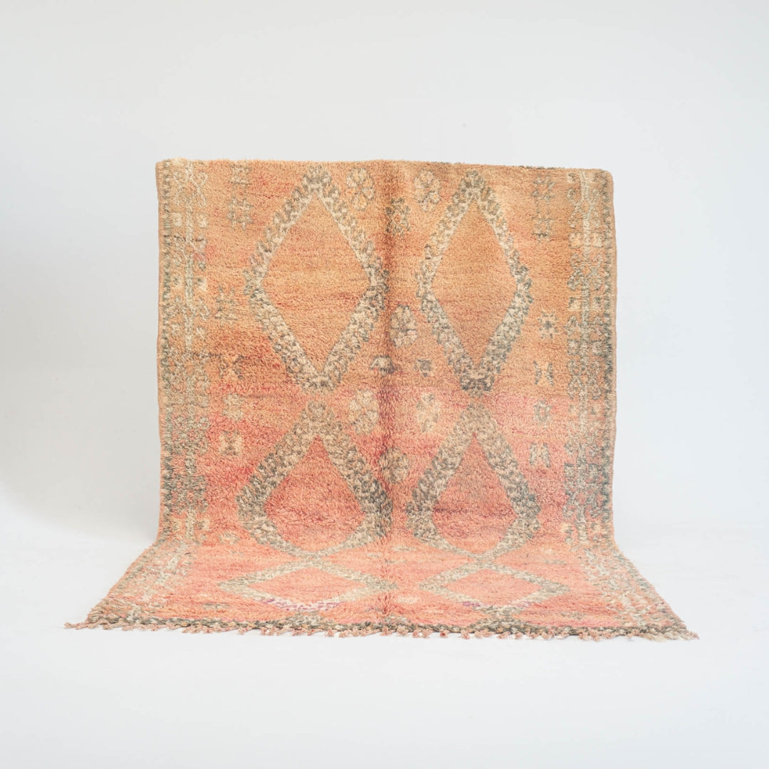 Marokkansk vintage tæppe - håndvævet i uld - Zohra tæppet